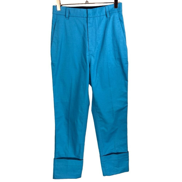 The Script Claudia Cuffed Ankle Cotton Linen Pants 6 - Picture 1 of 11